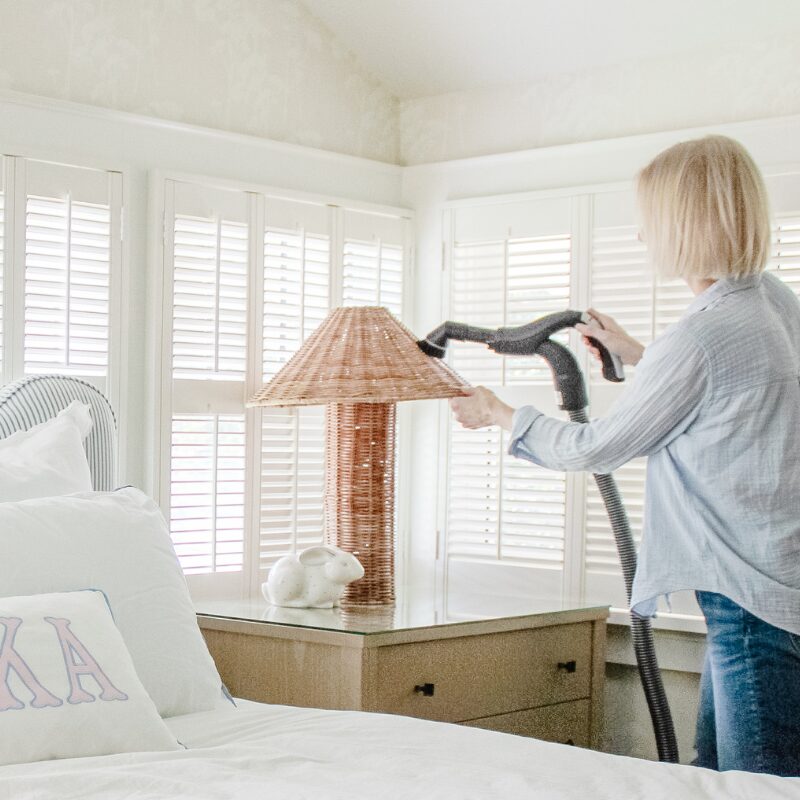 cleaning and dusting