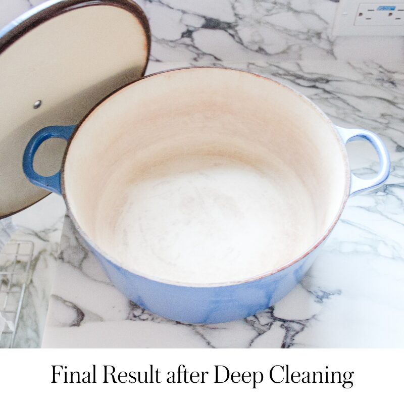 Final Result after Deep Cleaning Le Creuset Dutch Oven