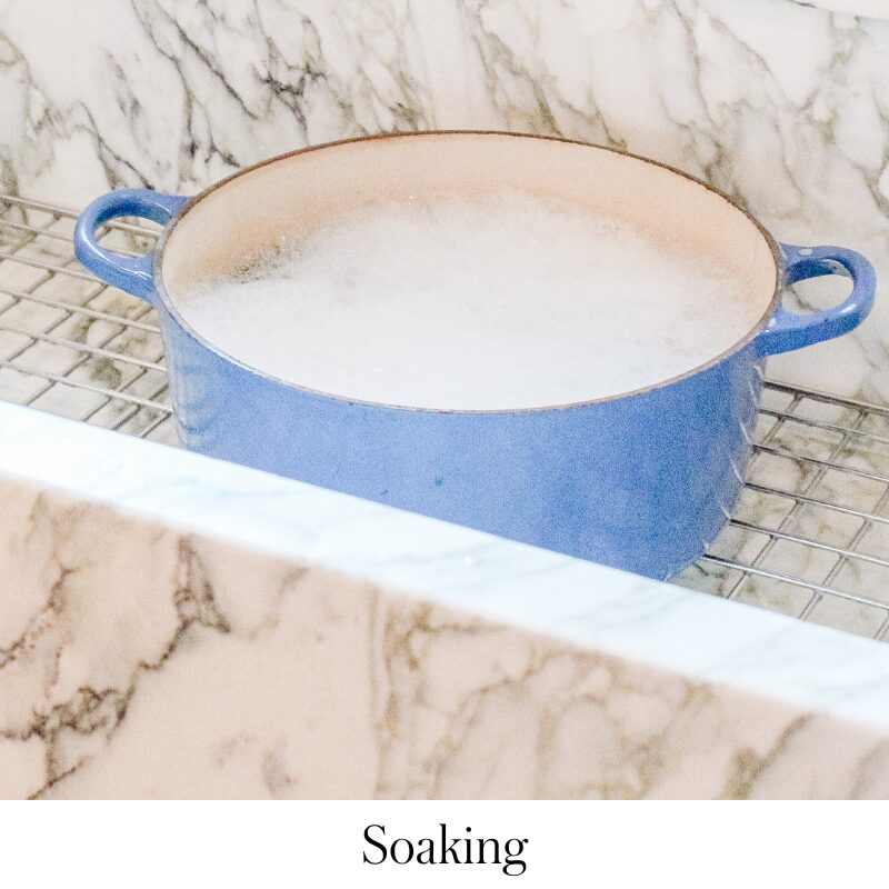 Soaking Le Creuset Dutch Oven